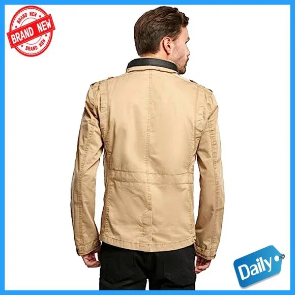 Men's Weatherproof Field Jacket Classic Retro Oversized Fit Active Outdoor